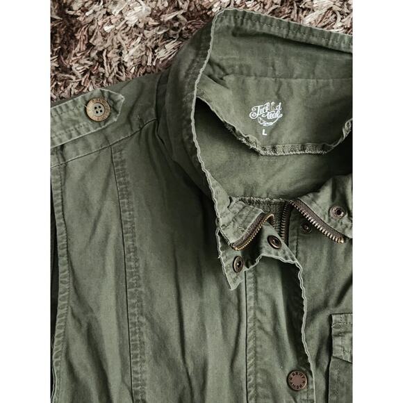 Tickled Teal Vest Women's Sz L Green Full Zip/Snap Cargo Traveler Hiking - Picture 4 of 6